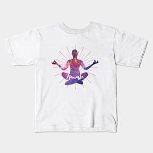 Namaste Meditation Universe Kids T-Shirt